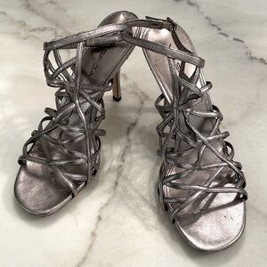 Via Spiga gunmetal sandals